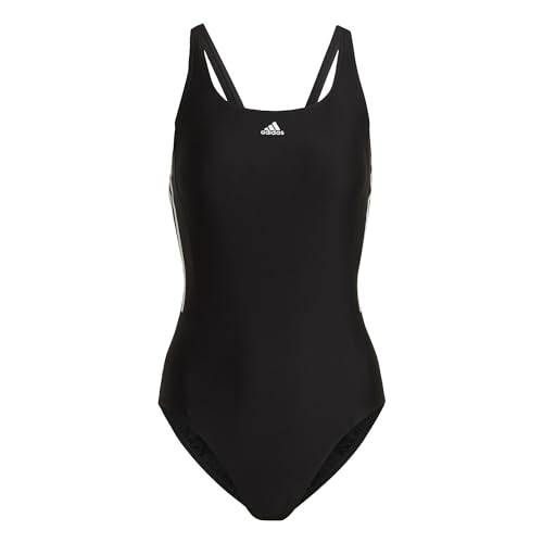 adidas Damen 3s Mid Swimsuit, Black/White, XL EU von adidas