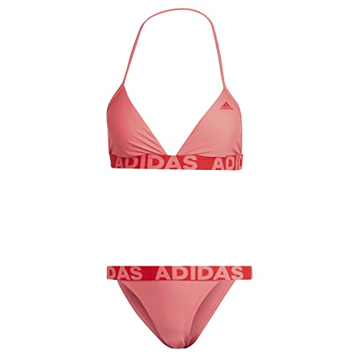 Adidas Women's Neckholder Biki Swimsuit, semi Turbo/Vivid red, 48 von adidas