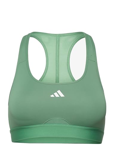 adidas Women's Powerreact Training Medium-Support Bra Sport-BH, preloved Green, 3XL C-D von adidas