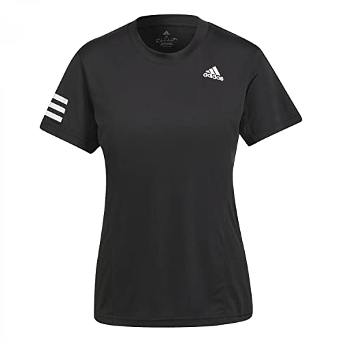 adidas Womens T-Shirt (Short Sleeve) Club Tee, Black/White, HF1784, L EU von adidas