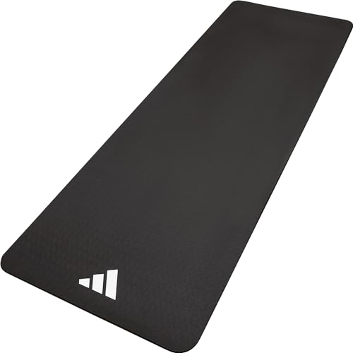 adidas Yogamatte, 8 mm, Schwarz von adidas