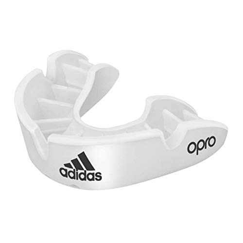 adidas Unisex Jugend Opro Gen4 Bronze Mundschutz, weiß/schwarz, Junior von adidas