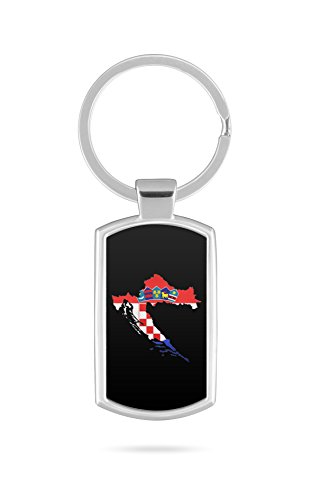 Schlüsselanhänger mit Gravur Wunschtext Name Kroatien Hrvatska 7 von aina