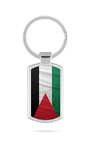 Schlüsselanhänger mit Gravur Wunschtext Name Palästina Gaza Fahne 1 von aina