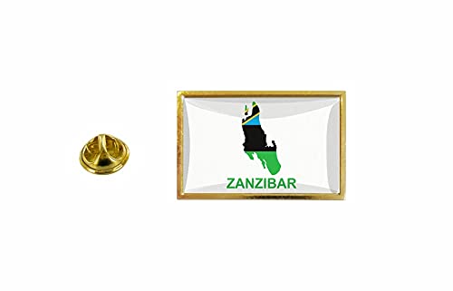 Akachafactory Pin Anstecker Flagge Landkarte Zanzibar von Akachafactory
