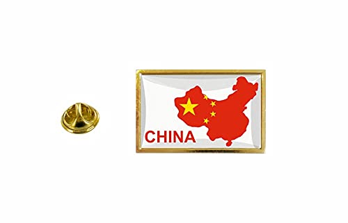 Akachafactory Pin Pin Anstecker Flagge ChN China von Akachafactory