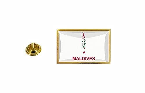 Akachafactory Pin Pin Anstecker Flagge MV Malediven von Akachafactory