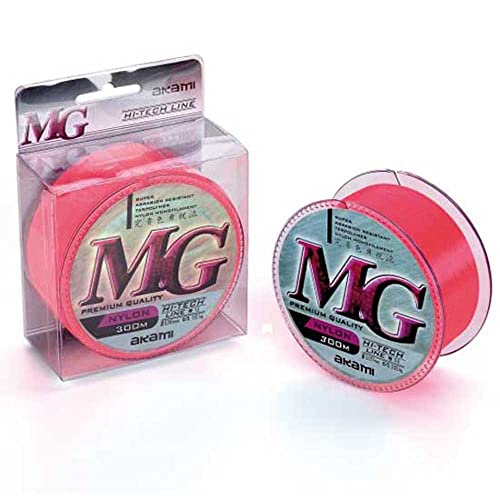 Akami MG Line Nylon Pink Monofile Angelschnur 300 M 0,185 5,90 kg von akami