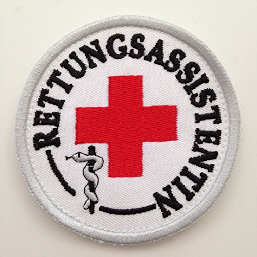 Rettungsassistentin-Abzeichen (Durchmesser ca 8,5cm), zum Aufkletten von alarmtrakt.de