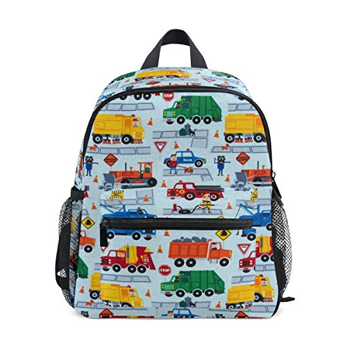 Kinderrucksack Junge Mädchen Kindergarten, Karikatur Lässig Mini Backpack Büchertasche mit Brustgurt von alaza