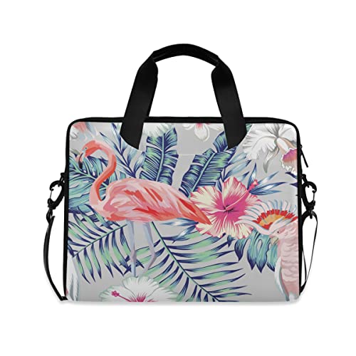 Laptoptasche, Schädel mit Blumenkranz, Computer-Hülle, Laptop-Handtaschen, Aktentasche mit Gurt und Griff für Jungen Mädchen Damen Herren 14 15 15,6 Zoll von alaza