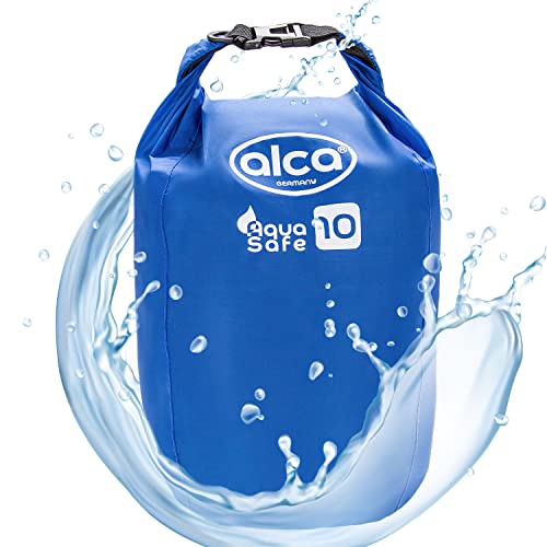 alca® Dry Bag wasserdichter Packsack - 10L Roll-Top Verschluss, wasserdichter Rucksack, Outdoor Tasche von alca