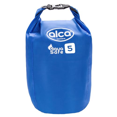 alca® Dry Bag wasserdichter Packsack - 5L Roll-Top Verschluss, wasserdichter Rucksack, Outdoor Tasche von alca