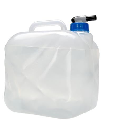 alca® Wasserkanister faltbar 10l Trinkwasserbehälter mit Ablasshahn BPA-frei Faltwasserkanister von alca