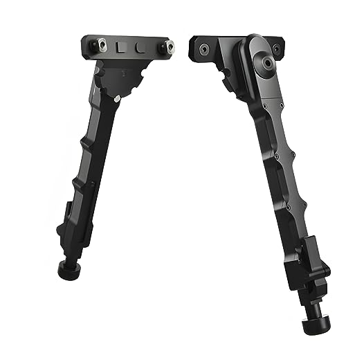 aleawol Tactical M-LOK Bipod Verstellbar 7,5-9 Zoll Zweibein für Gewehre, V9-Gewehrbipod Skalierbar für Outdoor, Fotografie, Schießstand, Jagd und Schießen von aleawol