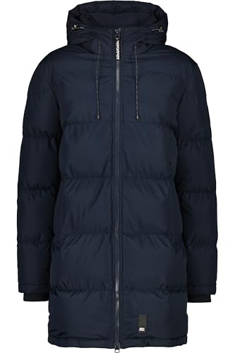 ALIFE and Kickin TimonAK A Puffer Parka – Herren Winterjacke Parka – Steppjacke Warm & Winddicht – Robuster Wintermantel – Stylische Jacke für Herbst & Winter Marine L von alife & kickin