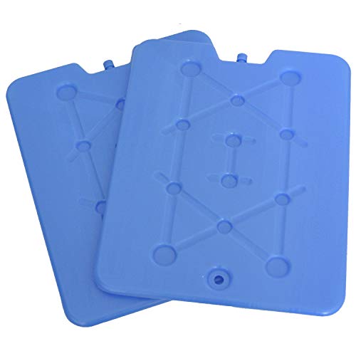 Kühlakkus für Kühltasche Kuhlakku Platte extra Flach und Groß Freezeboard Kühlelemente (02 Stück - 600ml Blau) von all-around24