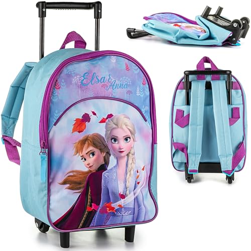 2 in 1 - Kinder Trolley & Rucksack - Disney die Eiskönigin - Frozen - wasserabweisend & beschichtet - für Mädchen & Jungen - Trolly mit Rollen - Kindertrolley.. von alles-meine.de GmbH