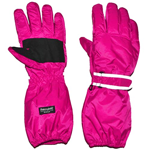 alles-meine.de GmbH Thermohandschuhe/Fingerhandschuhe - mit langem Schaft - ROSA - PINK - Größe: Erwachsene Gr. 6 - Reflektor ! wasserdicht + atmungsaktiv Thinsulate - Th.. von alles-meine.de GmbH