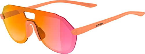 ALPINA BEAM II - Verspiegelte und Bruchsichere Sonnenbrille Mit 100% UV-Schutz Für Erwachsene, peach matt, One Size von ALPINA