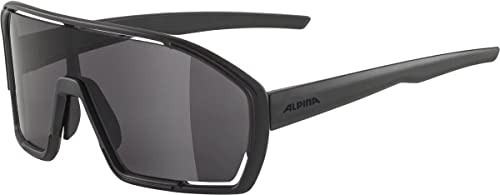 ALPINA BONFIRE - Beschlagfreie, Vielseitig Einsetzbare Sport- & Fahrradbrille Mit 100% UV-Schutz Für Erwachsene, all black matt, One Size von ALPINA