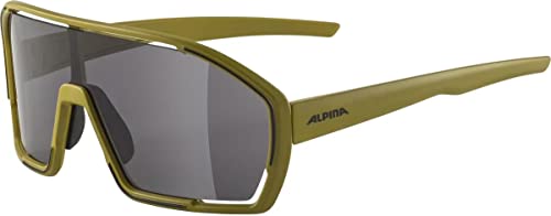 ALPINA BONFIRE - Beschlagfreie, Vielseitig Einsetzbare Sport- & Fahrradbrille Mit 100% UV-Schutz Für Erwachsene, olive matt, One Size von ALPINA