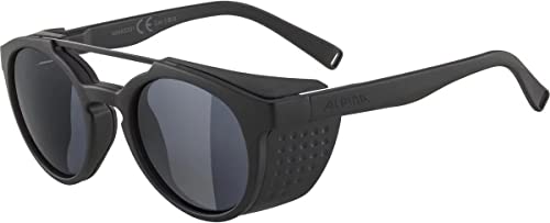ALPINA GLACE - Verspiegelte und Bruchsichere Sonnenbrille Mit 100% UV-Schutz Für Erwachsene, all black matt, One Size von ALPINA