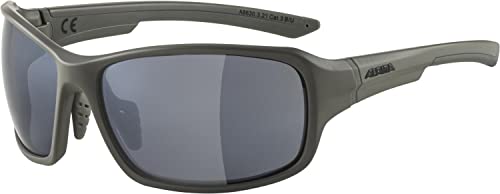 ALPINA LYRON - Verspiegelte und Bruchsichere Sport- & Fahrradbrille Mit 100% UV-Schutz Für Erwachsene, moon-grey matt, One Size von ALPINA