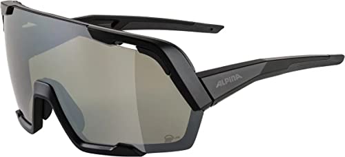 ALPINA ROCKET BOLD Q-LITE - Verspiegelte, Kontrastverstärkende & Beschlagfreie Sport- & Fahrradbrille Mit 100% UV-Schutz Für Erwachsene, black matt, One Size von ALPINA
