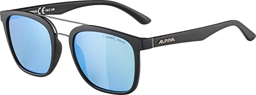 ALPINA CARUMA I - Verspiegelte und Bruchsichere Sonnenbrille Mit 100% UV-Schutz Für Erwachsene, black matt, One Size von ALPINA