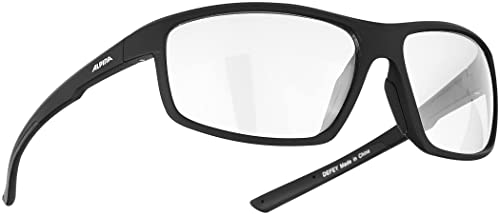 ALPINA DEFEY - Verspiegelte und Bruchsichere Sport- & Fahrradbrille Mit 100% UV-Schutz Für Erwachsene, black matt, One Size von ALPINA