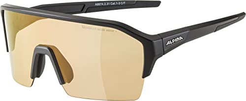 ALPINA Unisex - Erwachsene, RAM HR Q-LITE V Sportbrille, black matt, One Size von Alpina