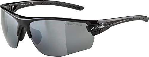 ALPINA TRI-SCRAY 2.0 HR - Indiv. Anpassbare, Bruchsichere Wechselscheiben Sport- & Fahrradbrille Mit 100% UV-Schutz Für Erwachsene, black, One Size von ALPINA