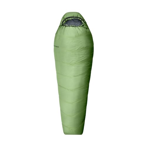 alpinus Ultraleichte Schlafsack, 850, 215 cm x 80 cm x 50 cm, Ac18637, Links, Grün (Grün), Einheitsgröße von Alpinus