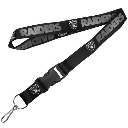 Oakland Raiders Team Logo Lanyard (schwarz) von aminco