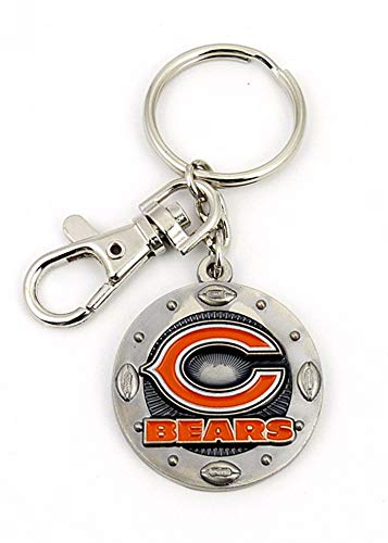 aminco NFL Chicago Bears Impact Schlüsselanhänger, Silber, One Size von aminco