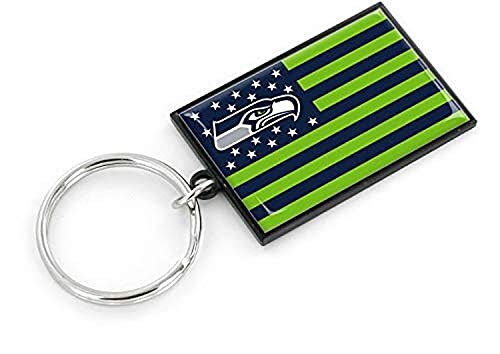 aminco NFL Seattle Seahawks Amerikanische Flagge Schlüsselanhänger von aminco