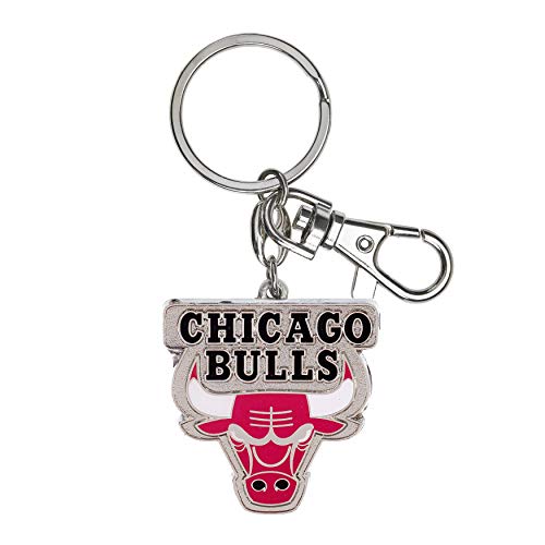 aminco Unisex-Adult Schwerer NBA Chicago Bulls Schlüsselanhänger, offizielles Lizenzprodukt, Multicolor, One Size von aminco