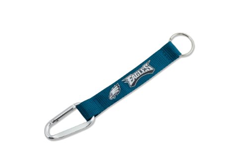 aminco Unisex NFL Philadelphia Eagles Karabiner Schlüsselband Schlüsselanhänger, Teamfarbe, 5 von aminco