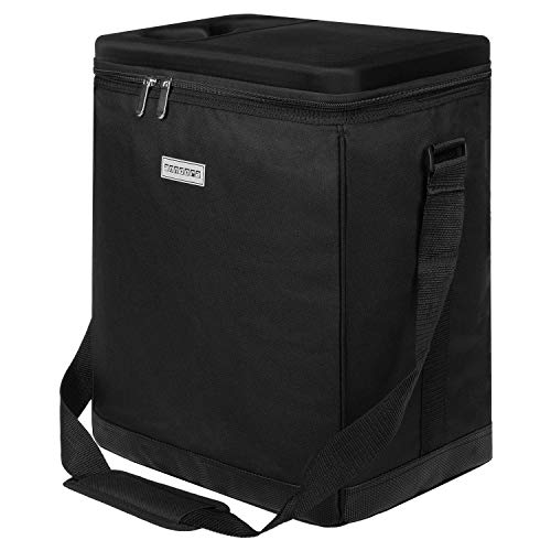 anndora Kühltasche 32 Liter schwarz - auch passend als Kühleinsatz für Einkaufstrolley carrycruiser von anndora
