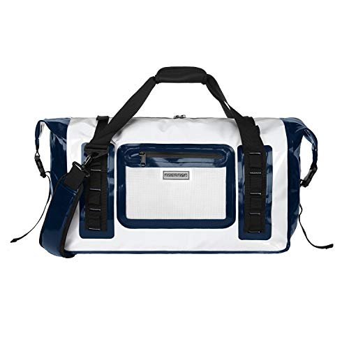 anndora Wasserfeste Reisetasche 50 L Sporttasche Segeltasche wasserdicht Weiß - Dry Bag von anndora