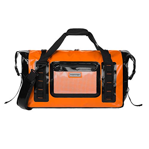 anndora Wasserfeste Reisetasche 50L Sporttasche Segeltasche wasserdicht Orange Dry Bag von anndora