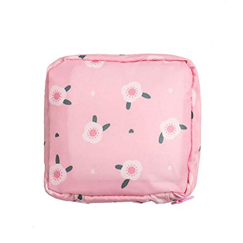 Große Kapazität Tampon-Aufbewahrungstasche für Damenbinden für Damen-Servietten, Kosmetiktaschen, Organizer, Tampon-Tasche für Geldbörse, rose von antianzhizhuang