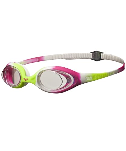 arena Spider Junior Anti-Fog Schwimmbrille für Kinder, Schwimmbrille mit UV-Schutz, Selbstjustierender Nasensteg, Hypoellergene Silikon Dichtungen von ARENA