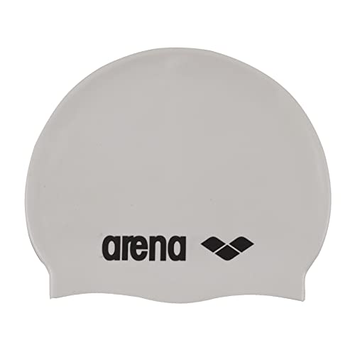 ARENA Unisex – Erwachsene Classic Silicone Badekappe, White-Black (15), Einheitsgröße EU von ARENA