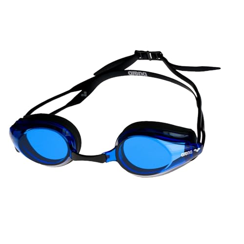 arena Tracks Anti-Fog Wettkampf Schwimmbrille Unisex für Erwachsene, Schwimmbrille mit UV-Schutz, 4 Austauschbare Nasenstege, Silikon Dichtungen von ARENA