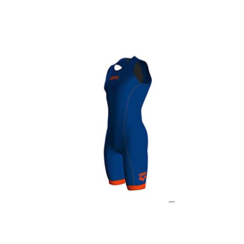 Arena Herren Triathlon Anzug ST 2.0 mit Rückenreißverschluss, royal/Orange, M von ARENA