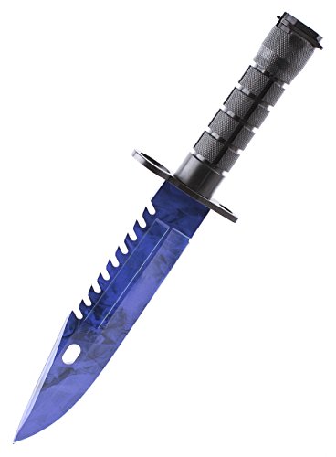 ariknives - Bajonett Knife Counter Skin Knife CS GO Strike Messe Jagdmesser taktisches Überlebens Camping Werkzeug Bayonet (Sapphire Blue Steel) von ariknives