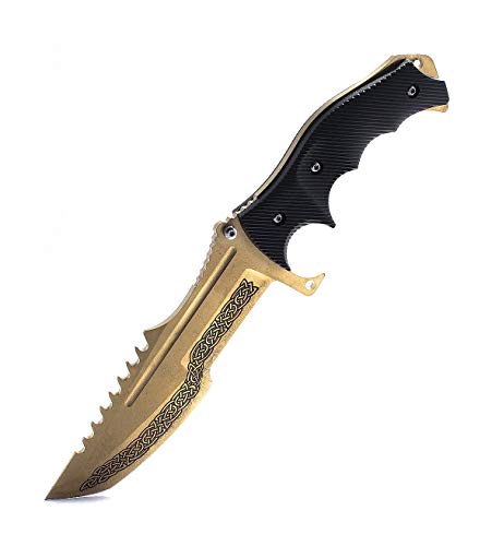 ariknives - Huntsman Knife Counter Skin Knife CS GO Strike Messe Jagdmesser taktisches Überlebens Camping Werkzeug (Lore) von ariknives