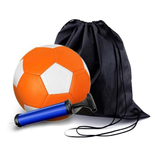 asdfs Curve Football Entertainment No 4 Generation Ball mit Aufblasbarer Pumpe und Tragetasche von asdfs